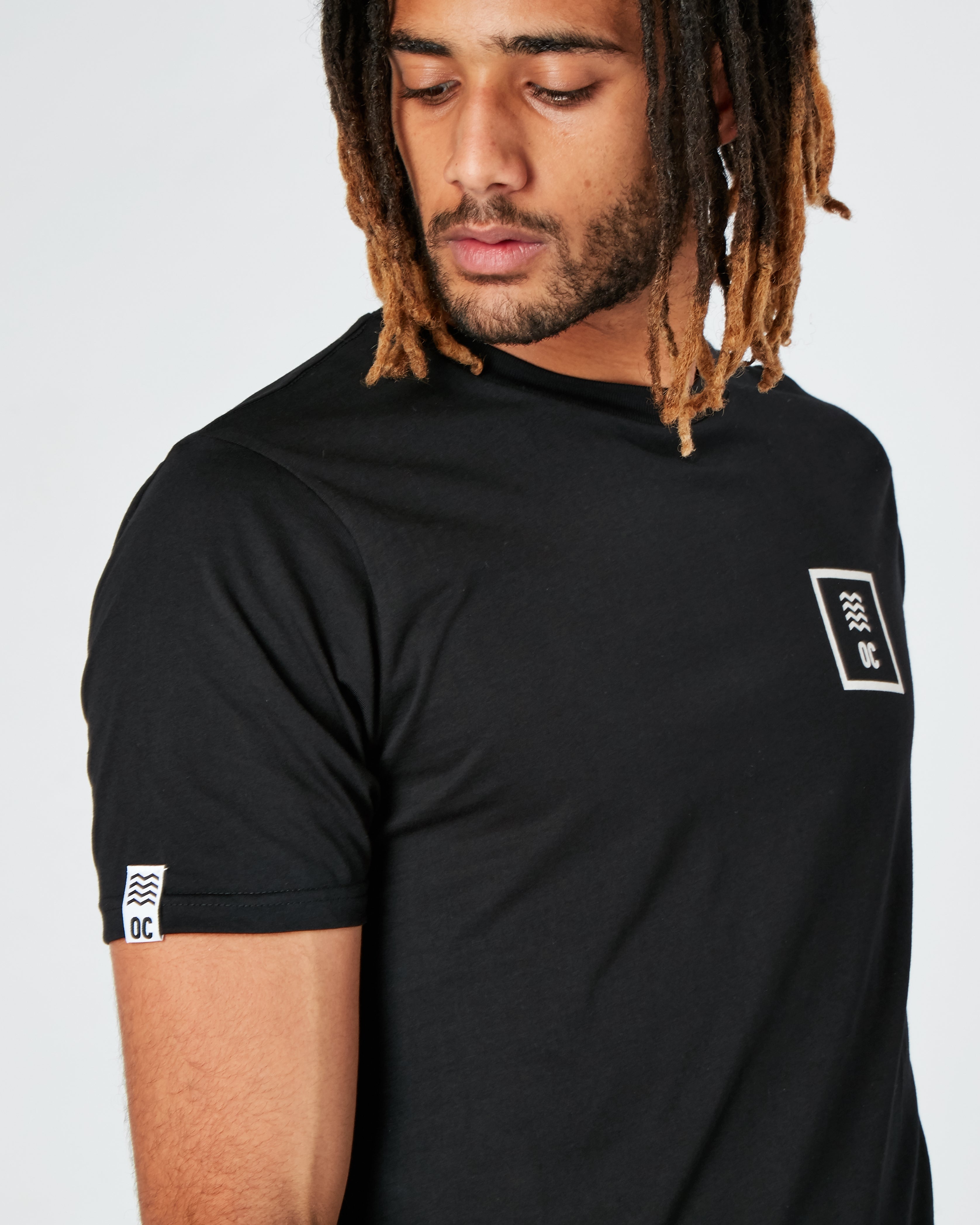 OC Box Logo T Shirt Black
